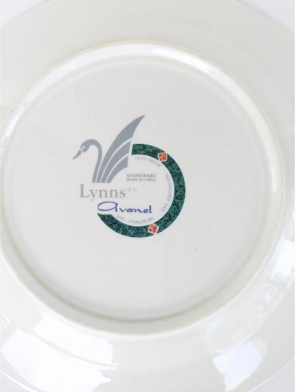 1990s Geometric / Southwestern Pattern Stonewear Plates (2), Lynn's Avanel